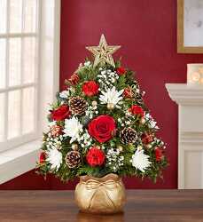 Magic of Christmas Holiday Flower Tree